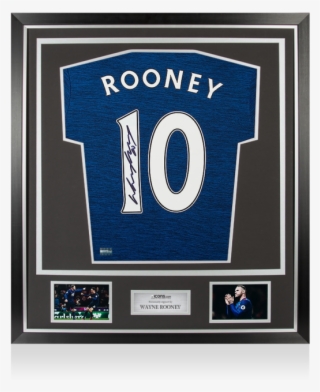 Wayne Rooney Back Signed Manchester United 2016-17 - Pele Framed Signed Shirt #6359575