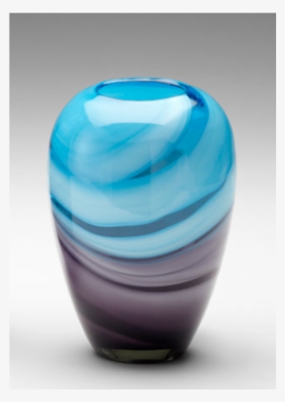 Cyan Design Tall Turquoise & Purple Glass Vase #6361849