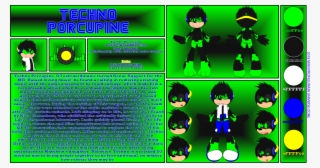 Techno Porcupine - Cartoon #6362374 Techno Porcupine - Cartoon #6362374