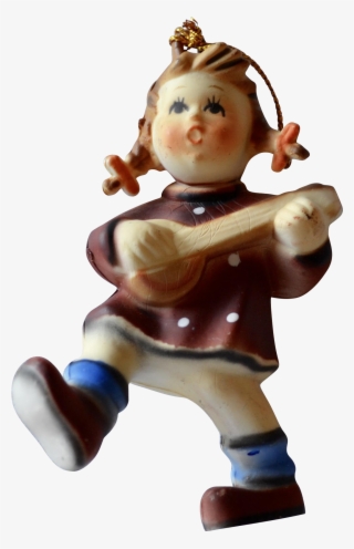 Kurt Adler Hummel Style Girl Playing Mandolin Christmas - Mandolin #6362812