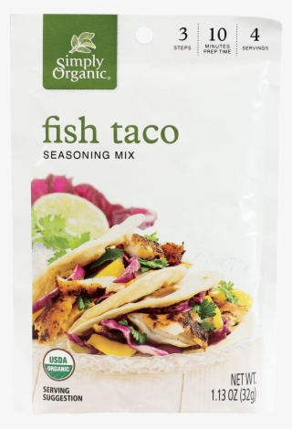 High Res - Simply Organic Seasoning Mix - Fish Taco - Pack #6363447