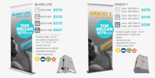 Retractable Banner Stands Top Sellers - 32in Blade Lite 800 Retractable Banner Stand #6364814