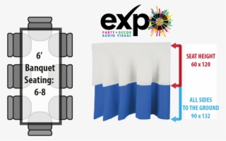 Linen On 6' Banquet Table - Design #6368936