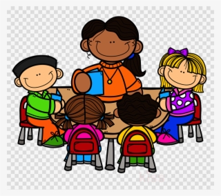 Reading With Teacher Clipart Geography Clipart Teacher - Teacher Table Clip Art #6371299