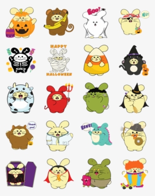 Fat Rabbit Halloween & Free Birds Arrive On Facebook - Fat Rabbit Facebook Sticker #6371519