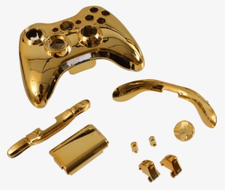 Xbox 360 Gold Shell Kit - Xbox360gold #6372646