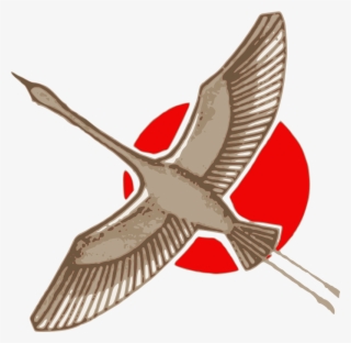 Japanese Crane - Clip Art #6374028