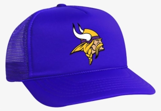 Nfl Vikings Logo Purple Printed Hat #6374878