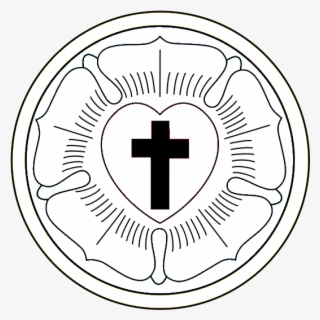 Lutherrose - Malvorlage - Lutheran Rose Clipart #6375339