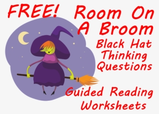 Free Black Hat Reading Questions For Room On The Broom - วาด รูป แม่มด ขี่ ไม้กวาด #6375414