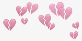 Hearts Heart Brokenheart Broken Crowns Crown Heartcrown - Broken Heart Crown Snapchat Filter #6376544