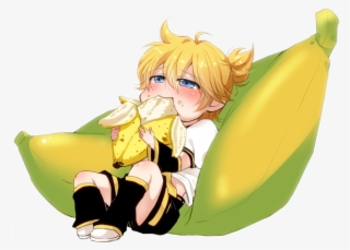 In Fact, Haku Yowane Was Originally Supposed To Be - Len Kagamine Banana #6379446