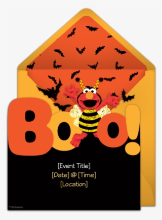 A Free Elmo Invitation For A Halloween Party Boo Such - Elmo Halloween Birthday Party #6381221
