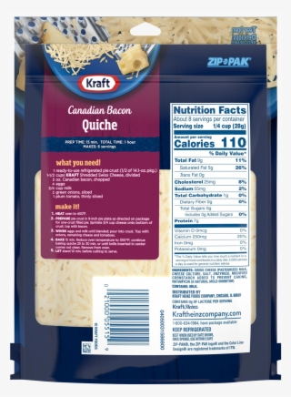 Kraft Cheddar Cheese Nutritionals #6382414