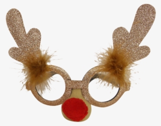 Festive Rudolph Christmas Party Glasses - Red Nose #6383099