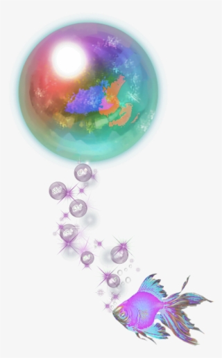 Mq Bubble Bubbles Fish Goldfish Color - Picsart Photo Studio #6385355