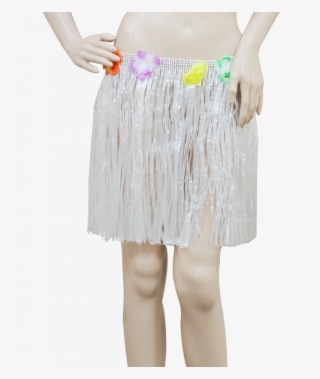 Fancybox - 3 Set Hawaiian Grass Skirt Flower Hula Lei Leg Cuffs #6388456