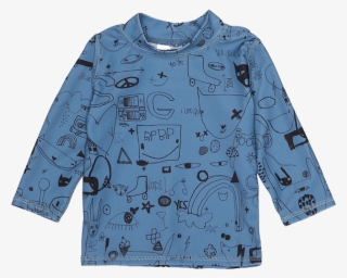 Soft Gallery Astin Baby Sun Shirt Quirky Aop - Soft Gallery Miki Swim Pants Smoke Blue #6389560