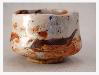 Shino Brush Slip Crackle Tea Bowl #6392370