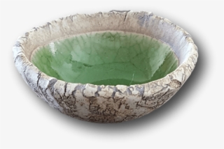 Crickhollow Pottery ~ Crackle Bowl In Green - Aspect Design #6392535