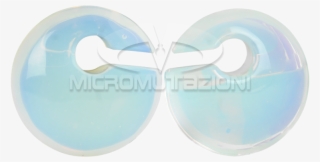 Large Eclipse Stone Weights Opalite Ear - Circle #6393816