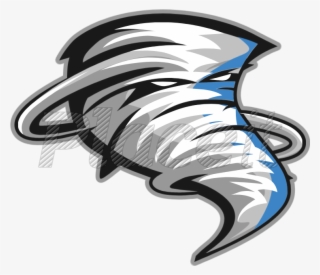 Sports Logo Template With Tornado Icon 444bforeground - Illustration #6394401