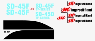 Ingersoll Rand Sd45f Decal Set #6395770