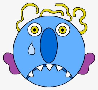 Cartoon Sad Monster Png #6395828