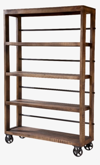 Perfect For Modern Spaces, The Hayden Wheeled Wood - Hayden Shelves #6397005