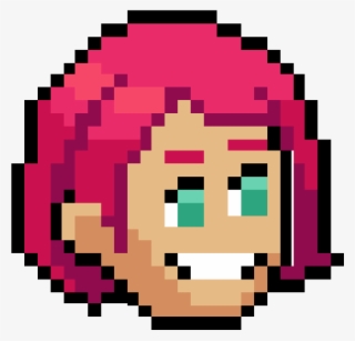 Short Pink Female Hair - Planet Pixel Art Png #6397673