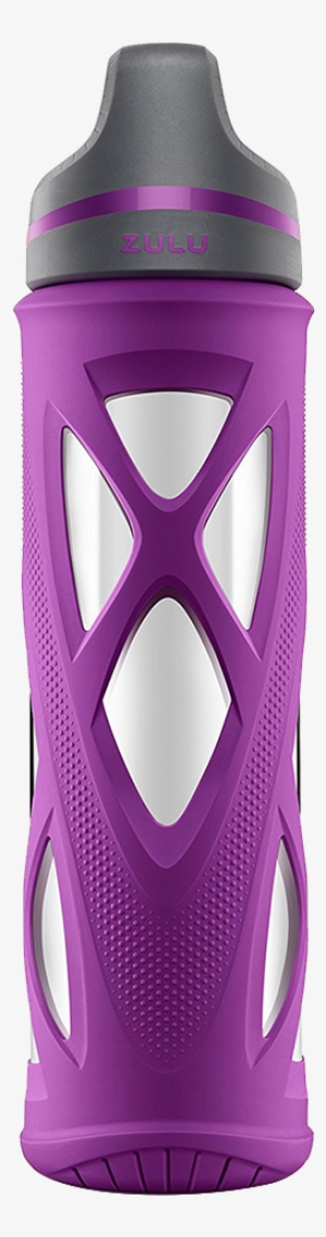 Element Glass Bottle - Zulu Element Bpa-free Glass Water Bottle, 20 Oz, Purple #640019