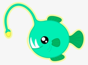 Drawn Fish Transparent - Angler Fish Clip Art #640056