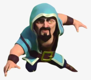 Vector Black And White Image Of Hype Man Official Tv - Clash Of Clans Wizard #640361