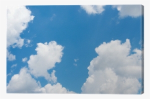 Blue Sky Background With White Clouds Canvas Print - Sky #641827