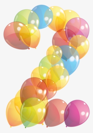Birthday Clips, Number Balloons, Clipart Images, Letter - Number 2 Balloon Png #642180