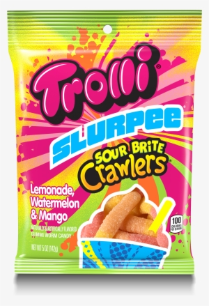 Trolli Gummi Candy, Sour Brite Crawlers, Watermelon #642297
