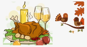 Turkey Meat Thanksgiving Dinner Cartoon - Happy Thanksgiving Turkey Dinner #643473