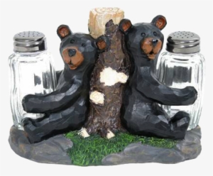 Carved Bear Salt And Pepper Shaker Set - Salt And Pepper Shakers #643521