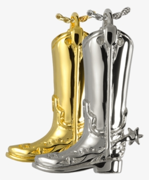 Silver And Gold Cowboy Boot For Ashes #644609 Silver And Gold Cowboy Boot For Ashes #644609