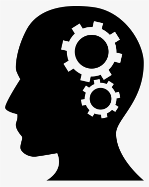 Human Head Silhouette With Cogwheels Comments - Cabeza Con Engranajes ...