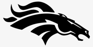 Racing Horse Head Silhouette - Broncos Decal #644843