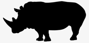 Rhino Head Silhouette At Getdrawings - Rhino Svg #644877
