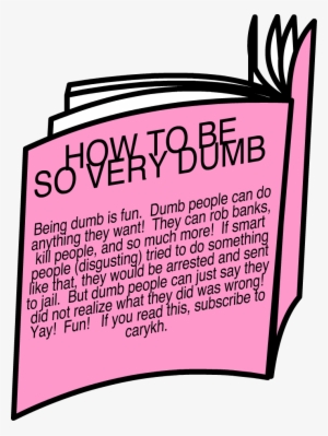 How To Be So Very Dumb - Bfdi Book Dumb #645471
