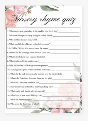 Watercolor Flower Baby Games By Littlesizzle - Baby Shower #645838