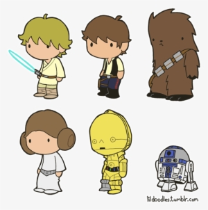 Chewbacca Clipart Han Solo Chewbacca - Star Wars Cute Doodle #646080