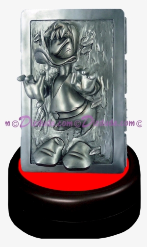 Donald Duck As Han Solo In Carbonite Medium Big Fig - Donald Duck Han Solo Carbonite #646383