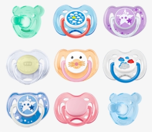 Transparent Pacifier Gothic Jpg Free - Avent 2 Orthodontic Silicone Night Time Soothers 6-18m #646511