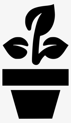 Potted Plant - - Flower Pot Icon Png #646609