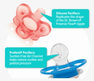 Two Great Pacifiers, One Solid Commitment To Comfort - Dr Brown's Silicone Pacifiers - 2 Count (blue) #646639