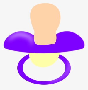 Purple Pacifier Clip Art - Pacifier Clip Art #646784